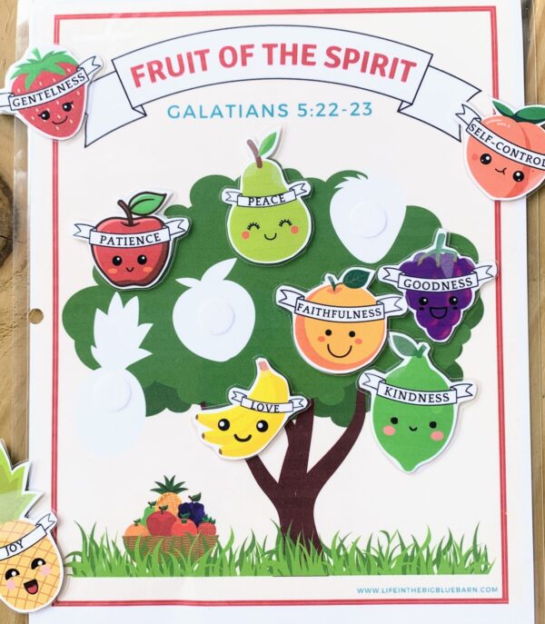 Fruit of the Spirit Printable Activities - Image 2