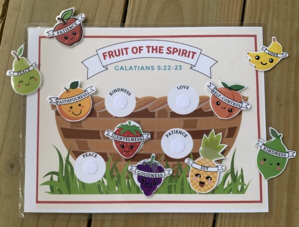 Fruit of the Spirit Printable Activities - Image 3