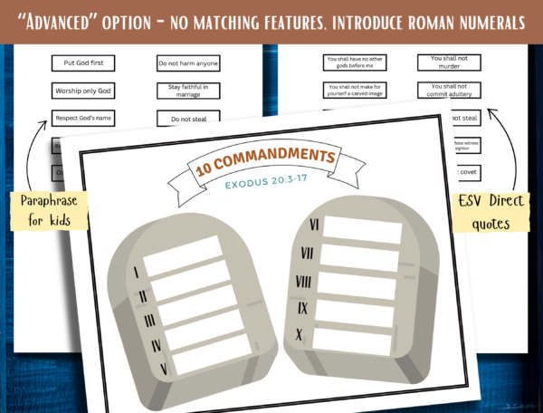 The Ten Commandments Matching Activity - Image 4